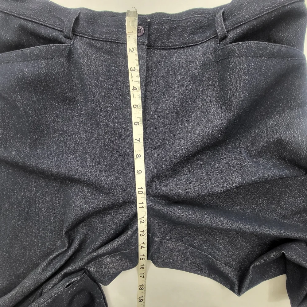 Talbots Stretch Pants Womens Size 16 Blue Pockets **Flaw** - Picture 7 of 11